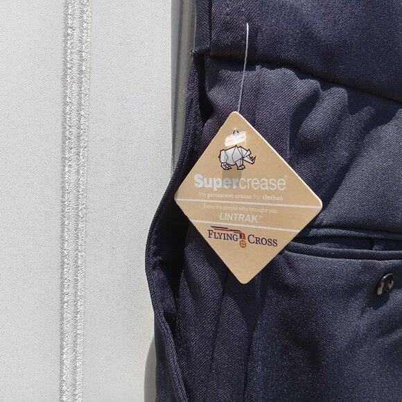 Flying Cross Fechheimer Uniform Pants 58 LAPD Navy Blue Unhemmed Garbadine Mens - Picture 6 of 15